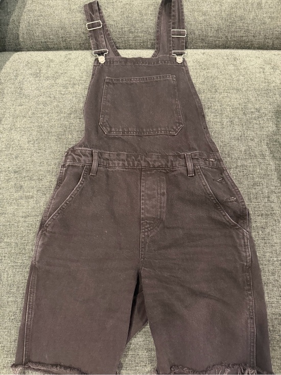 Topshop Pants - Denim Short Overalls